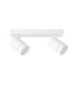 Spot Selma Acier,Aluminium Blanc