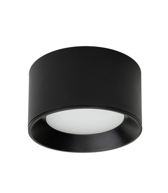 Lampada da soffitto Sirius in plastica nera