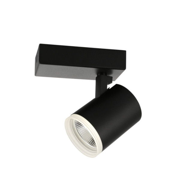 Spotlight Helvia Plastic, steel, aluminum Black