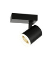 Spot Helvia Plastique,acier,aluminium Noir