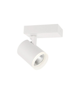 Spot Helvia Plastique,acier,aluminium Blanc
