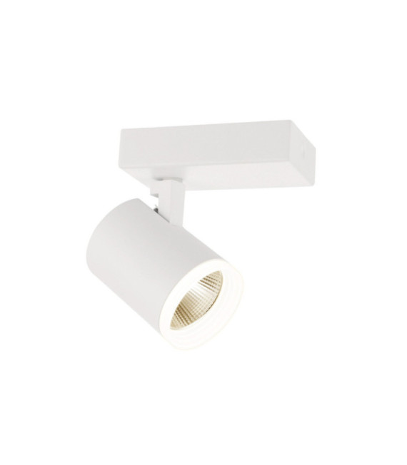 Faretto Helvia Plastica, acciaio, alluminio Bianco
