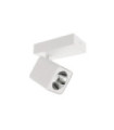 Spot Aveiro Acier,Aluminium Blanc