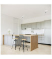 Spot Aveiro Steel, White Aluminum