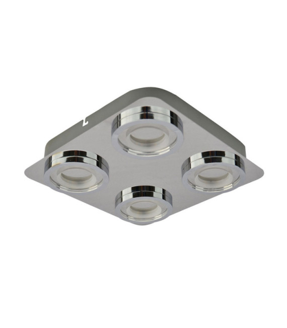 Plafonnier Aurore Alliage métallique Chrome