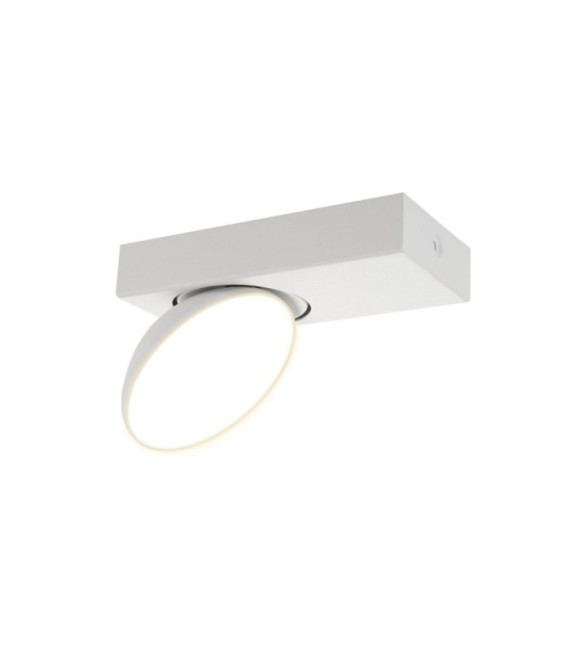 Spot Castelio Plastique,acier,aluminium Blanc