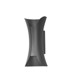 Dante exterior wall light Cast aluminum Sandblasted black