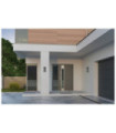 Dante exterior wall light Cast aluminum Sandblasted black