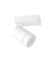 Spot Selma Acier,Aluminium Blanc