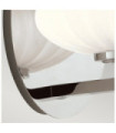 Wall light Bathroom Kichler Steel, satin etched opal glass Polished chrome