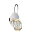 Huelto wall light Acrylic, steel, aluminum Chrome