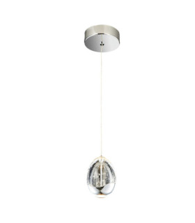 Huelto pendant light Acrylic, steel, aluminum Chrome