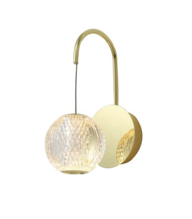 Rosario Wandleuchte Glas, Stahl, Aluminium Gold