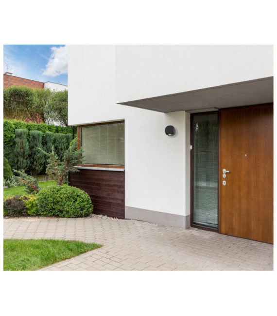 Aplique exterior Porso Aluminio fundido Arenado negro