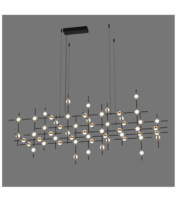 Lampada a sospensione Provenza LED Nero, Oro