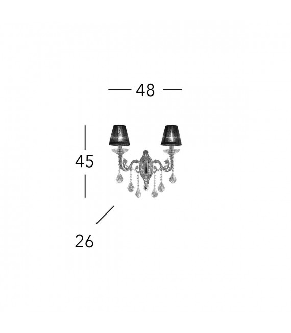 CONTARINI CRYSTAL Wall Light 2 lights - 6