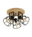 Vision multiple spotlight Mild steel Wood, Matte Black