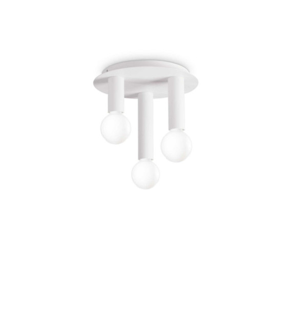 Small White Metal Ceiling Light
