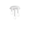 Small White Metal Ceiling Light