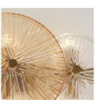 Wagon ceiling light Mild steel, glass Brass