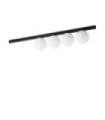 Binomio Ceiling Light Glass, Black Metal
