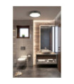 Ceiling light Bathroom Phoenix Mild steel, glass Black