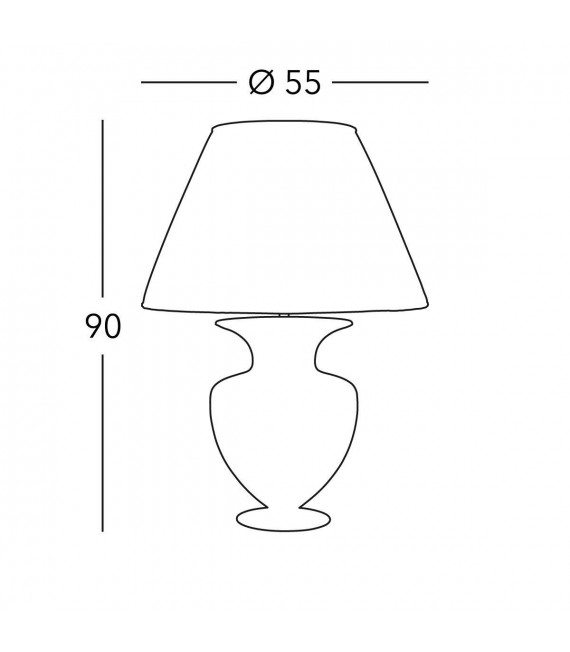 Lampe de table design ANFORA Or 24 Carats 1 ampoule