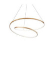 Suspension LED OZ Métal,Plastique Laiton brossé