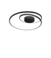OZ LED ceiling light Metal, Black plastic