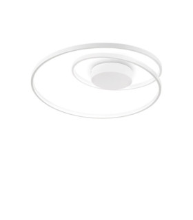 OZ LED-Deckenleuchte Metall, weißer Kunststoff