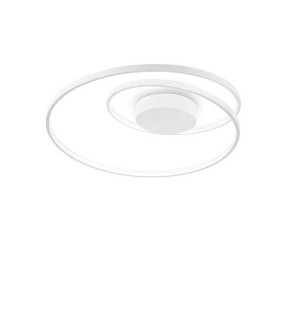 OZ lámpara de techo LED Metal, Plástico blanco
