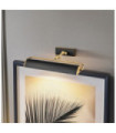 Winchfield picture light Steel Aged brass, matt black