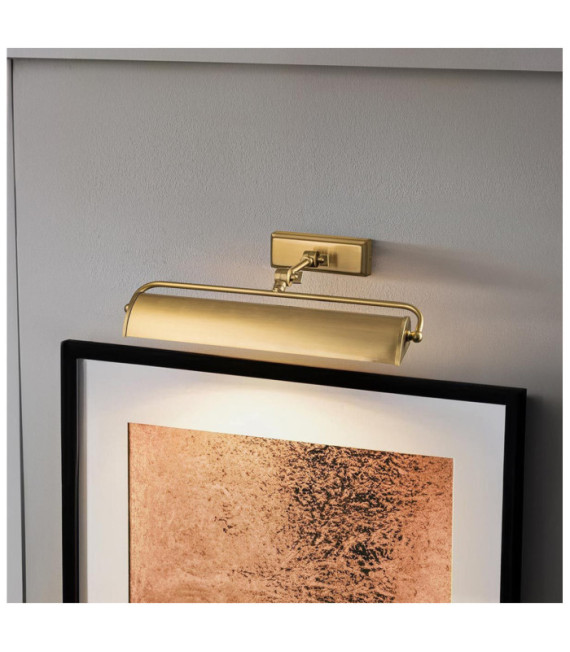 Winchfield Picture Light Steel Aged Brass