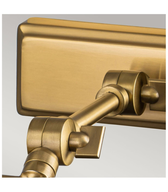Winchfield Picture Light Steel Aged Brass