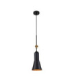Suspension Etoile Résine,Acier Noir mat, feuille d'or