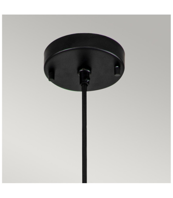 Suspension Etoile Résine,Acier Noir mat, feuille d'or