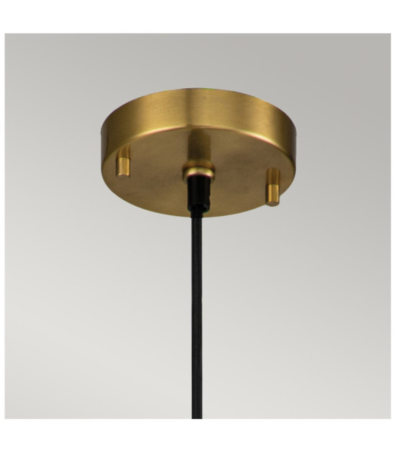Suspension Etoile Résine,Acier Laiton vieilli, feuille d'or