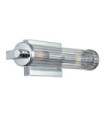 Wall light Bathroom Kichler Steel, transparent fluted glass Polished chrome