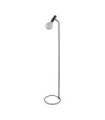 Lampadaire Dulwich Acier doux Noir mat