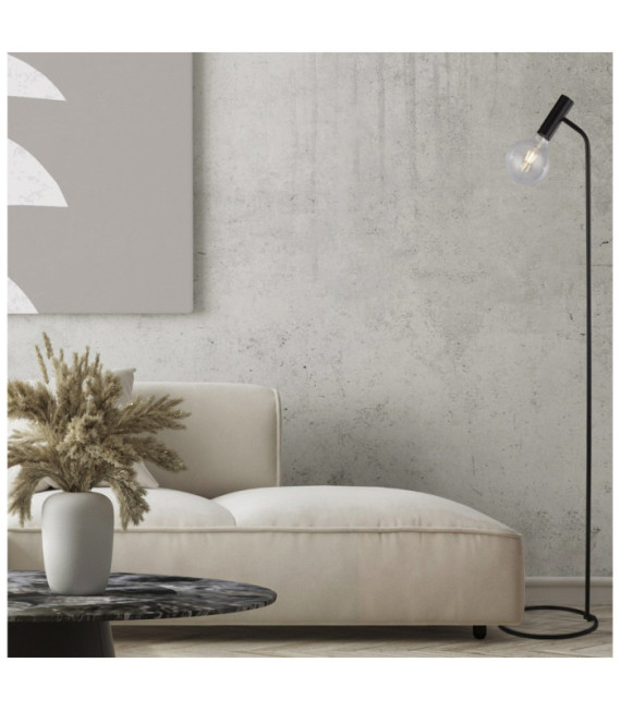 Dulwich Floor Lamp Mild Steel Matt Black