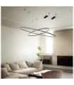 ORACLE LED pendant light Metal, plastic, aluminum Black