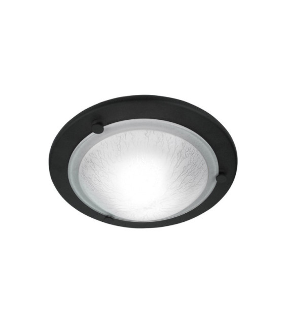 Plafonnier Berwick Verre,Acier Noir