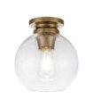 Feiss ceiling light Transparent glass, steel Burnished brass