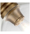 Feiss ceiling light Transparent glass, steel Burnished brass