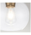 Feiss ceiling light Transparent glass, steel Burnished brass