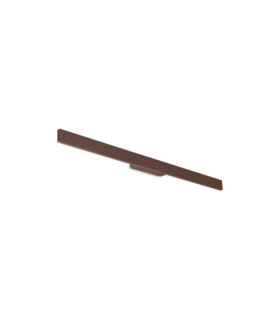 Lampada da parete per esterno Linea Metal, Alluminio Caffè
