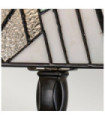 Lampe de table Alderley Acier,verre d'art Bronze d'époque