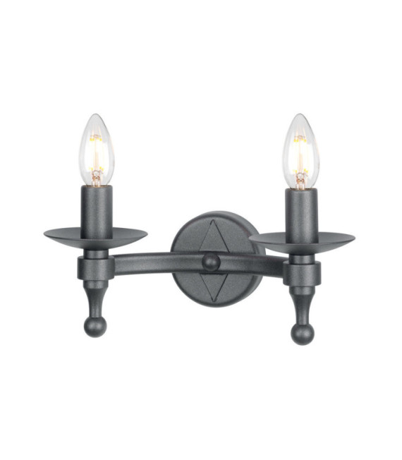 Applique murale Warwick Noir graphite