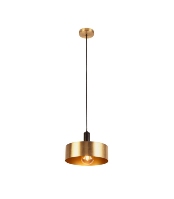 Lampada a sospensione Knox Acciaio dolce Oro, Nero