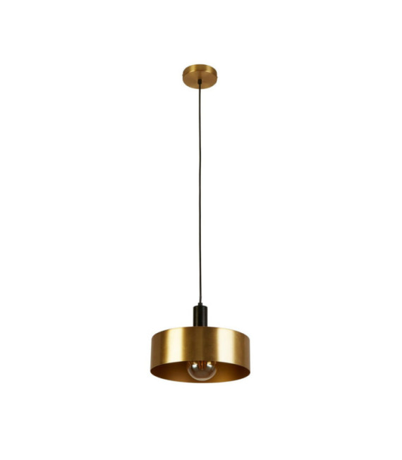 Knox Pendelleuchte Baustahl Gold, Schwarz